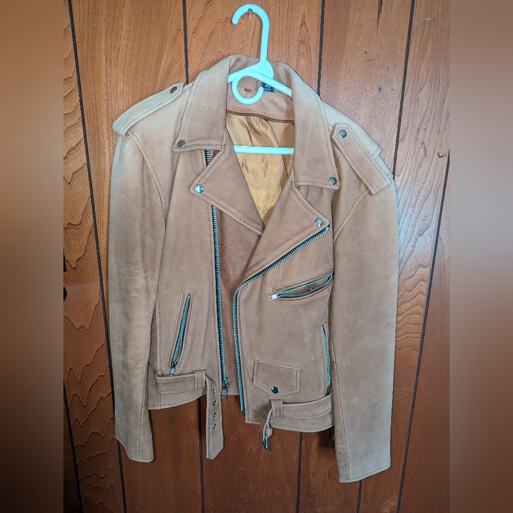 Suede Motorcycle Jacket